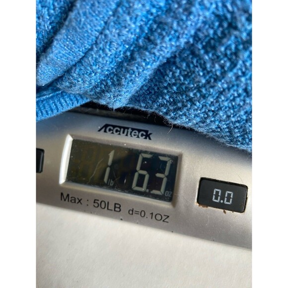 Vintage Stephanie Schuster Princess Knitwear Cardigan Womens 3X Blue Lagenlook - Picture 14 of 14